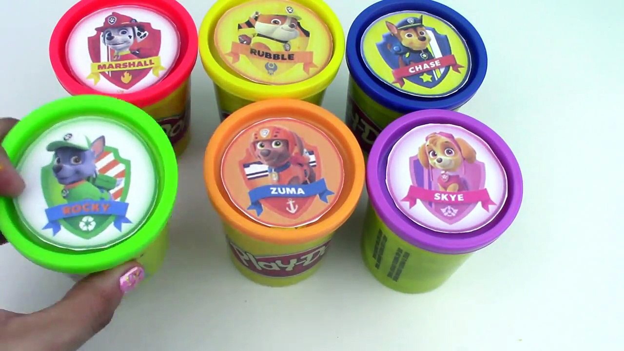 LEARN COLORS Paw Patrol Nick Jr Play Doh Toy Surprise Toys! Best Learning Video! Toy Box Magic-oKQKHjXMRwA