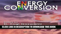 Ebook Energy Conversion (Mechanical and Aerospace Engineering Series) Free Read