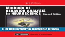 Ebook Methods of Behavior Analysis in Neuroscience, Second Edition (Frontiers in Neuroscience)