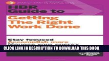 Best Seller HBR Guide to Getting the Right Work Done (HBR Guide Series) Free Read