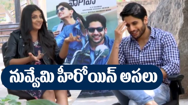 Are you really a Gautham Menon's heroine ? , Naga Chaitanya asks Manjima Mohan