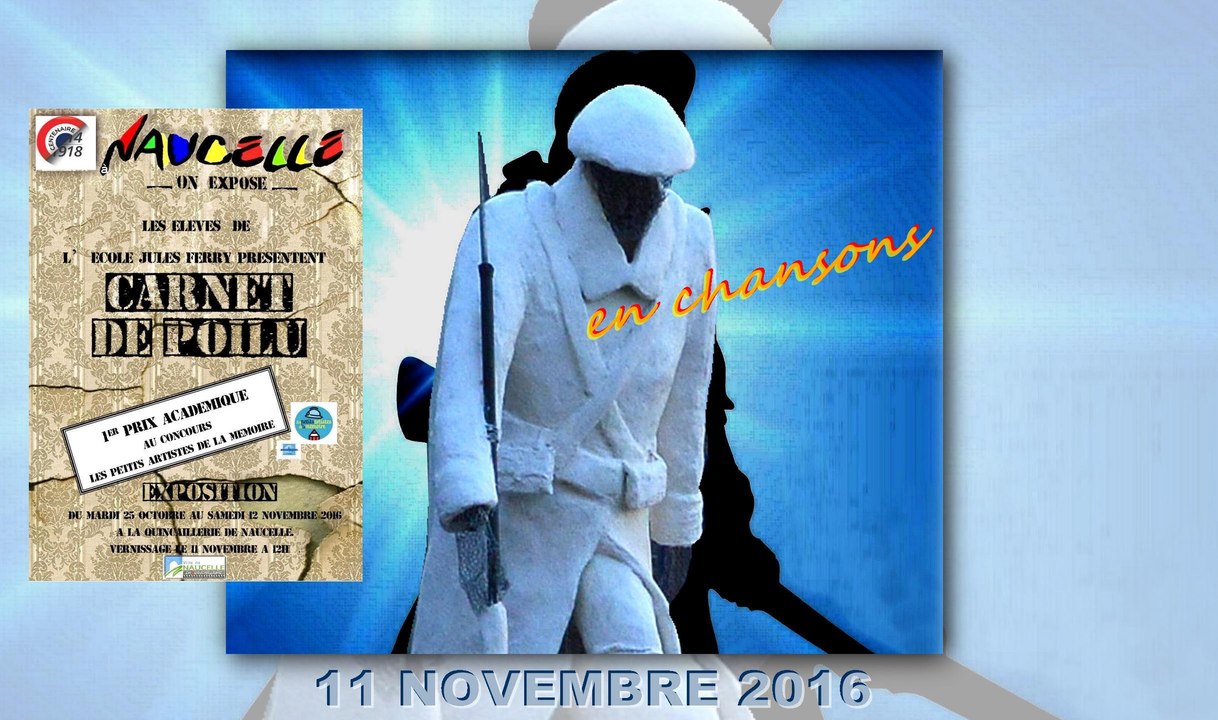 Naucelle 11 novembre 2016. Final des commémorations en chansons.