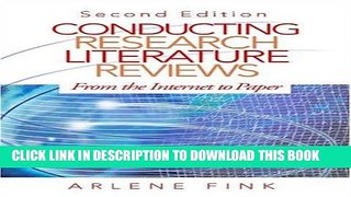 [PDF] Conducting Research Literature Reviews: From the Internet to Paper Popular Online
