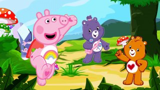 Care Bears Peppa Pig NEW 2016 Transforming Coloring Cartoon Cheer Bear Videos FULL Episodes