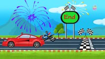 Sports Car Vs Sports Bike | Super Bikes | Fast Cars | Racing | Racing Videos For Kids