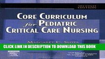 [PDF] Core Curriculum for Pediatric Critical Care Nursing, 2e (Slota, Core Curriculum for