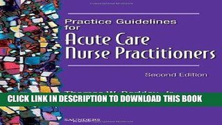 [PDF] Practice Guidelines for Acute Care Nurse Practitioners, 2e Full Collection