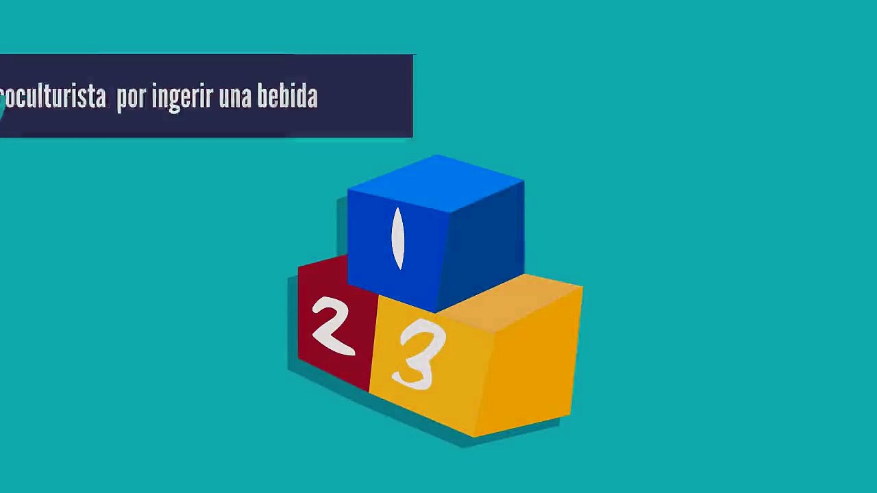Este fisicoculturista  por ingerir una bebida
