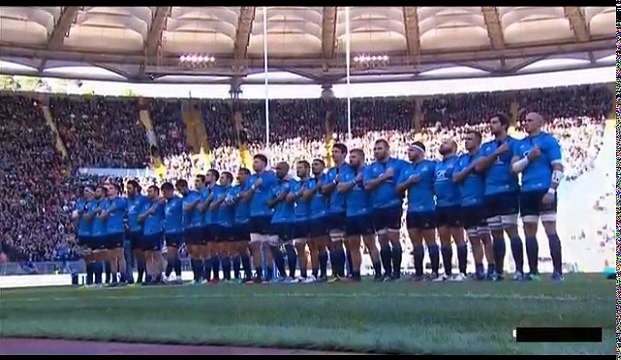 Rugby 2016 Test Match Italy vs. New Zeland - National Anthems + Haka