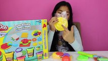 Tuesday Play Doh Lunch Time Creations |Play Doh Pizza, Sandwich,Cookies and Fruits