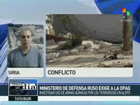 Siria: expertos rusos dictaminan uso de armas químicas en Alepo