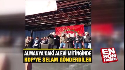 Almanya'daki Alevi mitinginde HDP'ye selam gönderdiler