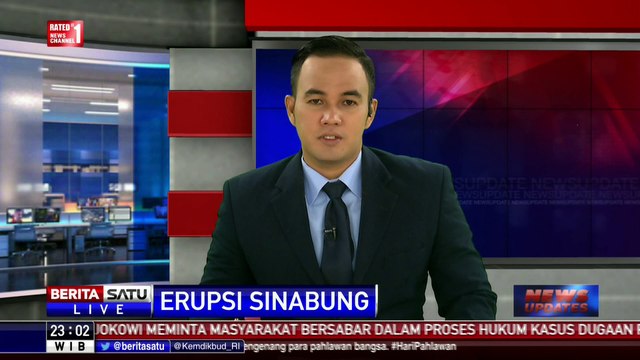 Gunung Api Sinabung Erupsi Tiga Kali Sepanjang Sabtu