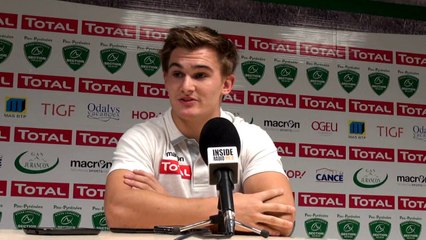 Bastien Pourailly après Section Paloise - Racing 92 : "On savait qu'on pouvait faire des choses"
