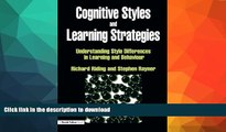 READ BOOK  Cognitive Styles and Learning Strategies: Understanding Style Differences in Learning