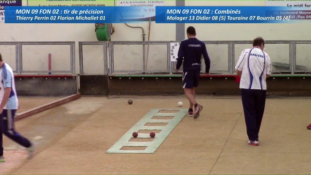 Second tour, tir de précision, Club Elite Masculin, J4, Montélimar contre Fontaine, Sport Boules, saison 2016-2017