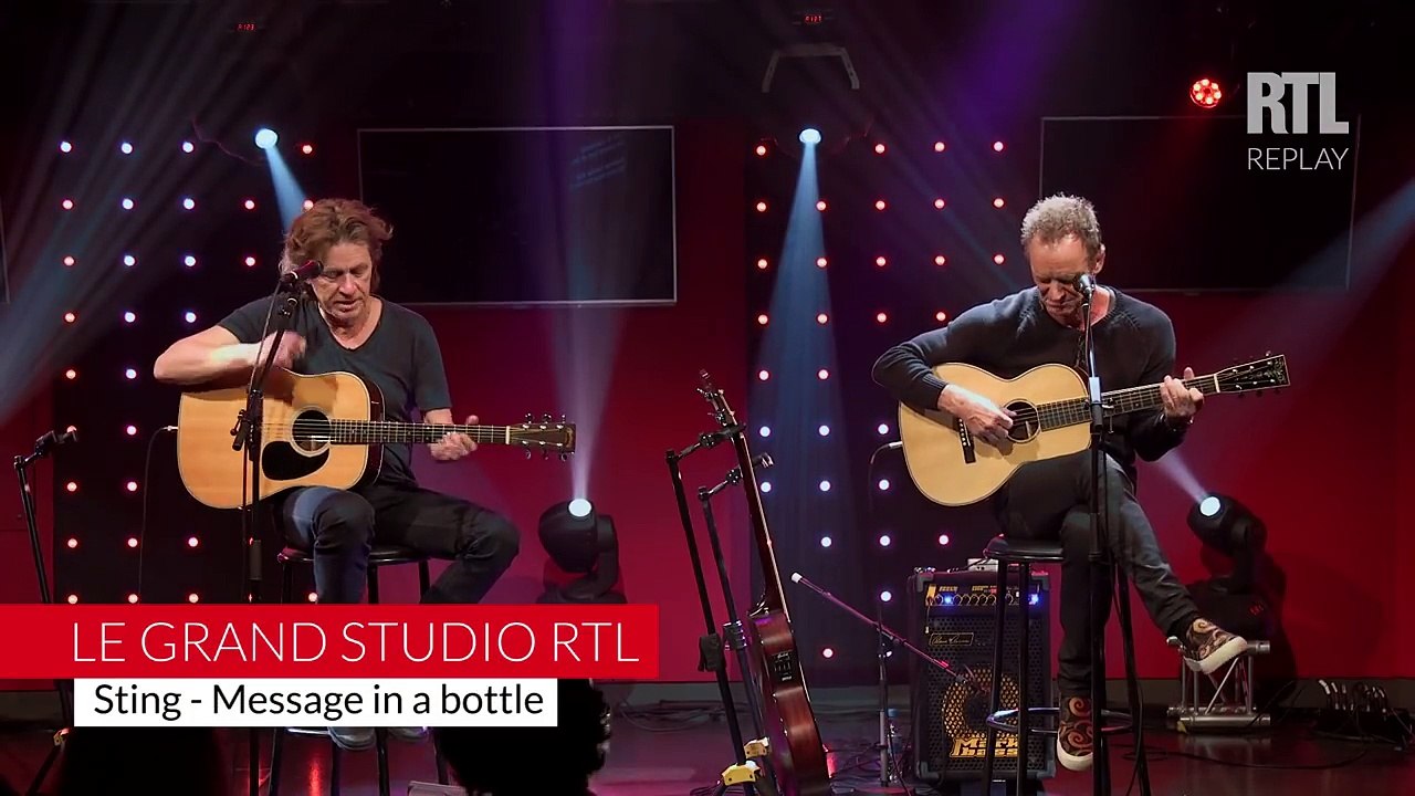 Message in a Bottle - Sting en acoustique dans le Grand Studio RTL