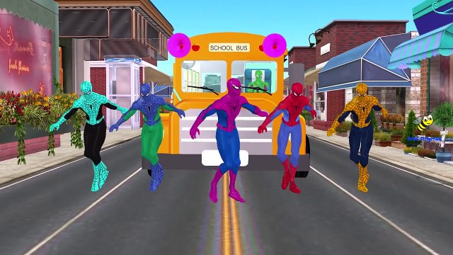 Spiderman Hulk Frozen Elsa Banana Car Compilation | Finger Family Nursery Rhymes | Fun SuperHeroes