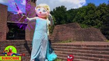 Frozen Elsa Bathtime! Elsa is going in bath while Spiderman waiting - Fun Superhero Pranks in 4K