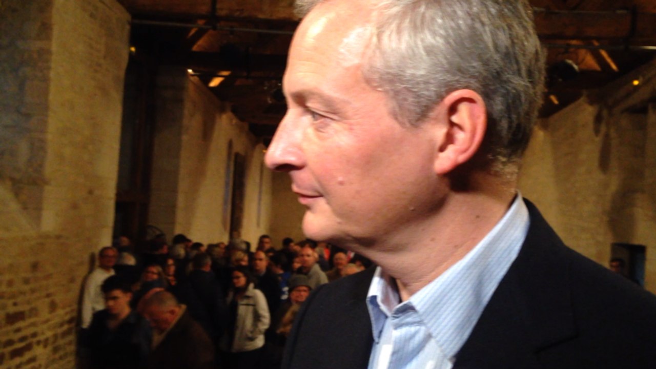 Bruno Le Maire en meeting à Ouistreham