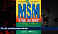 Best book  MSM: The Natural Pain Relief Remedy online