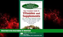 Read books  The Natural Pharmacist: Your Complete Guide to Vitamins and Supplements