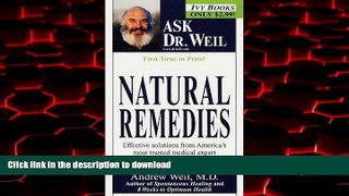 Best books  Natural Remedies (Ask Dr. Weil)