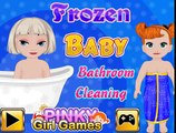 Frozen Baby Bathroom Cleaning - Disney princess Frozen - Video Games For Girls