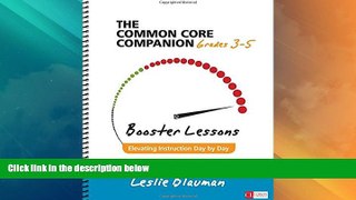 Buy NOW  The Common Core Companion: Booster Lessons, Grades 3-5: Elevating Instruction Day by Day