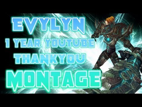 Evylyn - 1 year on youtube thank you montage - best of our journey so far WOW MOP 5.3 Warrior PVP