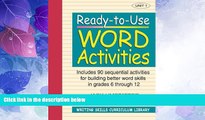 Big Sales  Ready-to-Use Word Activities: Unit 1, Includes 90 Sequential Activities for Building