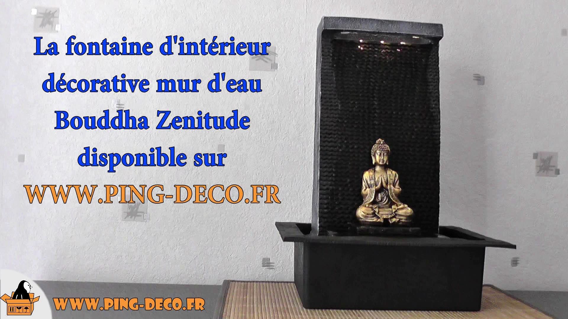 Fontaine Mur D Eau Bouddha Zenitude Video Dailymotion