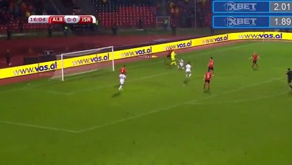 Berat Djimsiti Red Card Goal HD - Albania 0-0 Israel - 12.11.2016 HD
