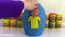 Caillou Oyun Hamuru DEV Sürpriz Yumurta Oyuncak Açma