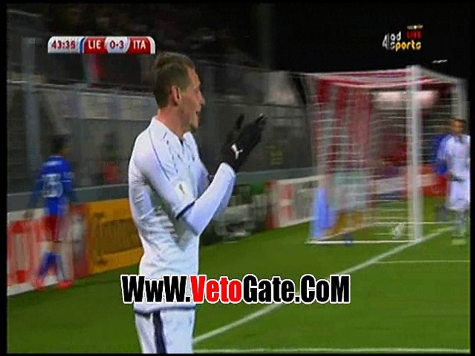 الهدف الرابع ايطاليا فى ليشتنشتاين