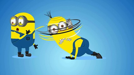 Minions Vs Hulk in Gym Funny Prank Cartoon! Finger Family_4