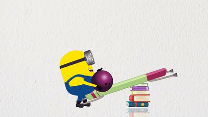 Minions Vs Hulk in Gym Funny Prank Cartoon! Finger Family_9