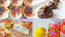 Menü 14 | Peynirli Poğaça, Kaşarlı Pırtık Börek, Mor Lahana Salatası, Profiterol, Çilekli Limonata