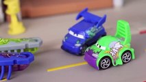 Cars DJ and Wingo Micro Drifters War Race Hexbugs and Crossfire Shoot Out Delinquent Road Hazards