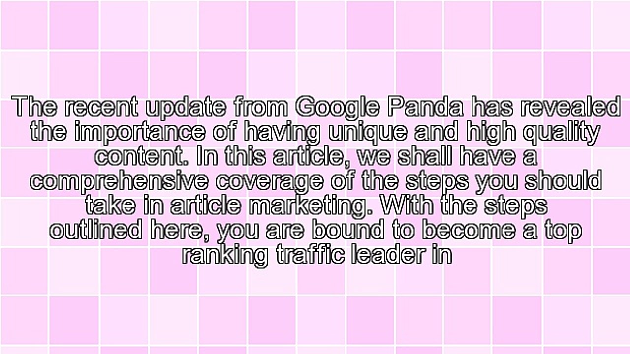 A Guide To Effective Article Marketing