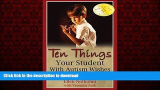 Best book  Ten Things Your Student with Autism Wishes You Knew online