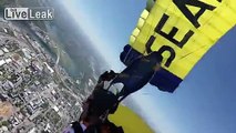 WOW! Navy SEALS' Insane Parachute Jump into Football Stadium! =O