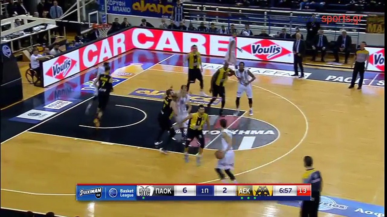 ΠΑΟΚ-ΑΕΚ  71-78  Στιγμιότυπα  - PAOK vs AEK Highlights  12-11-2016 (HD)