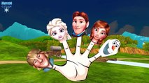 Frozen Elsa Kristoff Finger Family Nursery Rhymes For Children | Frozen Cartoon Finger Family Rhymes