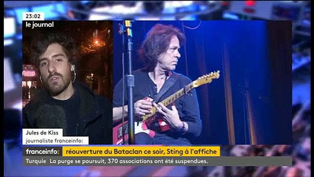 13 novembre: Les premières images du concert hommage de Sting au Bataclan hier soir