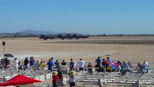 U.S. Navy Blue Angels Demo Taking Off