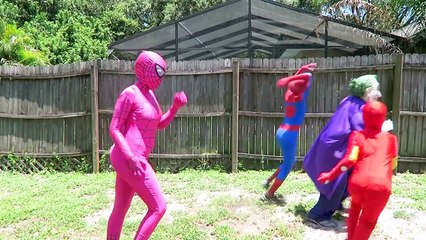 Spiderman vs Frozen Elsa vs T-Rex vs Godzilla - w/ Monster MEGA Compilation! - Funny Superheroes :)