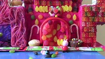 Peppa Pig English New Toys Videos – George on Candy Castle, Peppa Pig Cake Tea Party With Doll!
