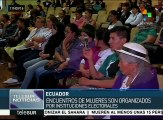 Ecuador: mujeres rurales discuten participación política en encuentro