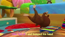 Five Little Monkeys Jumping on the Bed (3D) | Nursery Rhymes & Kids Songs - ABCkidTV